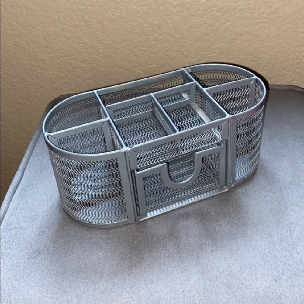 Desk Organizer with a sliding drawer